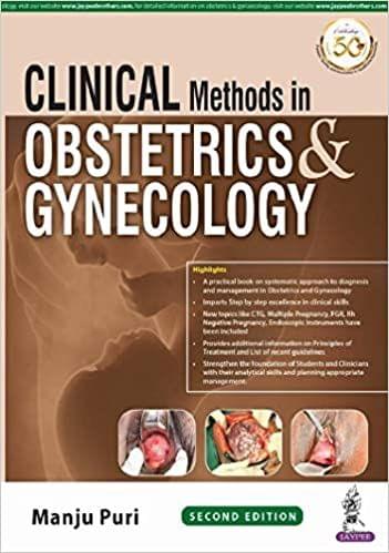 Clinical Methods in Obstetrics & Gynecology 2nd Edition 2021 by Manju Puri