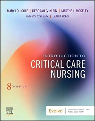 Introduction to Critical Care Nursing 8th Edition 2020 by Mary Lou Sole