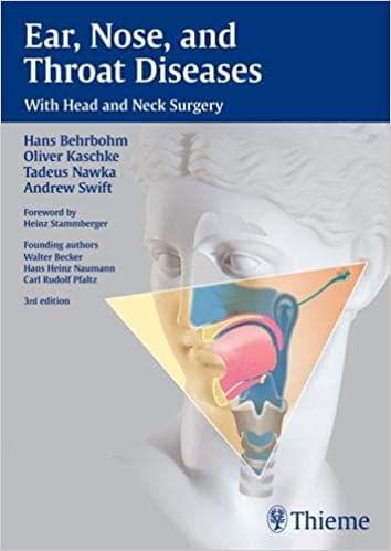 Ear, Nose and Throat Diseases: With Head and Neck Surgery 3rd Edition 2010 by Hans Behrbohm