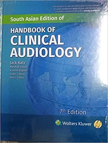 Handbook of Clinical Audiology International Edition 7th Edition 2019 by Katz