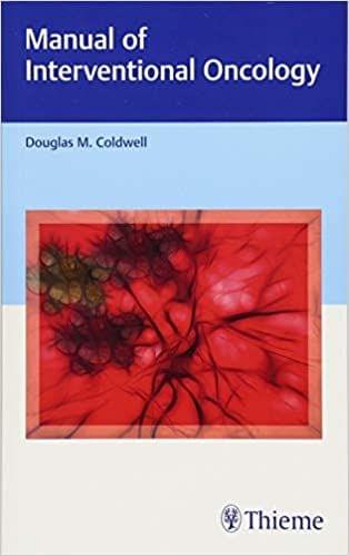 Manual Of Interventional Oncology 1st Edition 2017 by Coldwell