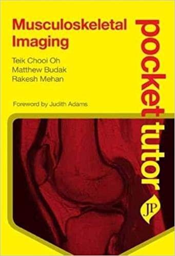Pocket Tutor Musculoskeletal Imaging 1st Edition 2014 By Teik Chooi Oh