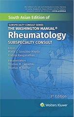 Washington Manual Rheumatology Subspecialty Consult 3rd Edition 2021 by Gonzalez