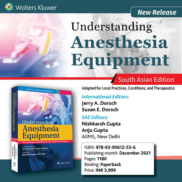 Understanding Anesthesia Equipment (South Asian Edition) 2021 by Jerry A. Dorsch
