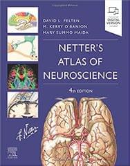 Netters Atlas of Neuroscience 4th Edition 2022 By David Felten
