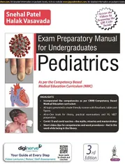 Exam Preparatory Manual for Undergraduates Pediatrics 3rd Edition 2022 by Snehal Patel