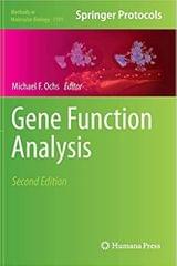 Gene Function Analysis 2nd Edition 2014 By Ochs Publisher Springer