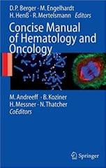 Concise Manual of Hematology & Oncology 2008 By Koziner Publisher Springer