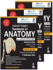 Inderbir Singh Textbook of Anatomy (3 Volume set) 7th edition 2022 By V Subhadra Devi