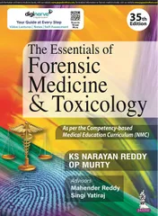 The Essentials of Forensic Medicine & Toxicology 35th Edition 2022 by Dr KS Narayan Reddy