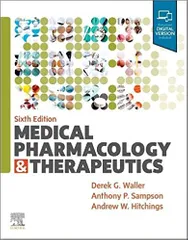 Medical Pharmacology and Therapeutics 6th Edition 2020 By Waller Publisher Elsevier