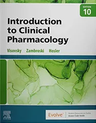 Introduction To Clinical Pharmacology 10th Edition 2022 By Visovsky C G