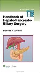 Handbook Of Hepato Pancreato Biliary Surgery 2015 By Zyromski N J