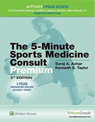 The 5 Minute Sprots Medicine Consult Premium 3rd Edition 2020 By Achar S A
