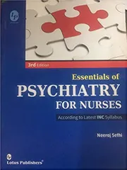 Neeraj Sethi Essentials Of Psychiatry For Nurses 3rd Edition