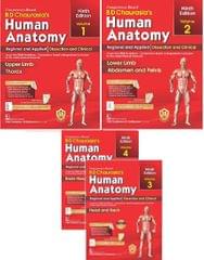 BD Chaurasia Human Anatomy, 9th Edition 2023 Set of (Volume 1, 2, 3,4)