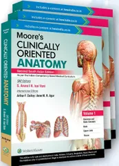 Moore's Clinically Oriented Anatomy 3 Volume set 2nd South Asia Edition 2022 by S. Aruna and N Isai Vani