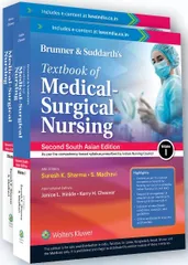 Brunner & Suddarth's Textbook of Medical-Surgical Nursing 2 Volume Set 2nd South Asia Edition 2022 By Suresh K Sharma