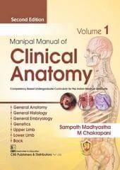 Sampath Madhyastha Manipal Manual of Clinical Anatomy 2nd Edition 2023 Volume-1