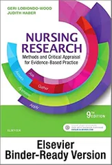 Geri Lobiondo-Wood Nursing Research Methods and Critical Appraisal for Evidence-based Practice 9th Edition 2022