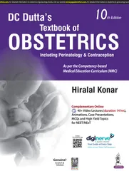 DC Dutta's Textbook of Obstetrics 10th Edition 2022 by Hiralal Konar