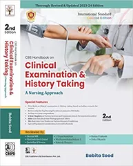 CBS Handbook On Clinical Examination And History Taking A Nursing Approach 2nd Edition 2023 by Babita Sood