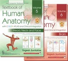 Textbook of Human Anatomy with Color Atlas and Clinical Integration Volume 5 Head, Neck and Face & Volume 6 Brain 2 Volume Set 1st Edition 2023 By Yogesh Sontakke