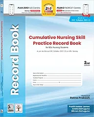 Cumulative Nursing Skill Practice Record Book for BSc Nursing Students 2nd Edition 2023 by Pratiti Haldar James