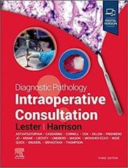Diagnostic Pathology Intraoperative Consultation 3rd Edition 2023 by Susan C Lester