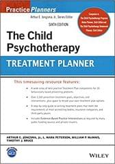 The Child Psychotherapy Treatment Planner 6th Edition 2023 By Jongsma AE