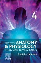 Mosby's Anatomy & Physiology Study and Review Cards 4th Edition 2023 By Daniel J Matusiak