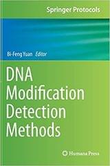 Dna Modification Detection Methods 1st Edition 2022 By Yuan BF