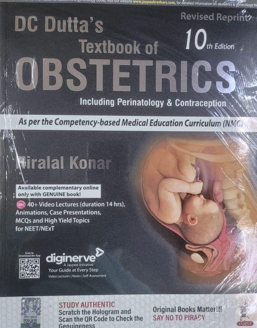 DC Dutta's Textbook of Obstetrics 10th Edition 2023 Revised Reprint by Hiralal Konar