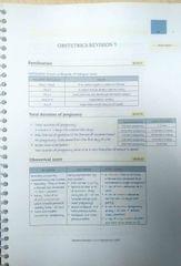 Obstetrics and Gynaecology Rapid Revision 6.5 Marrow Notes