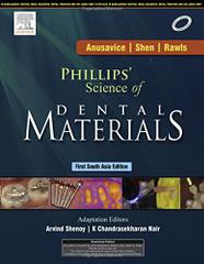 Phillips' Science of Dental Materials 1st SAE Edition 2014 by Shenoy