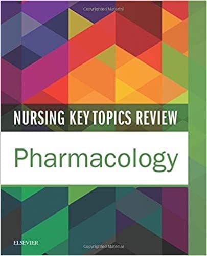 Nursing Key Topics Review: Pharmacology 1st Edition 2017 By Elsevier Science