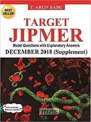 Target Jipmer (Dec-2018) Supplement 2019 By T. Arun Babu