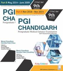 PGI Chandigarh (Part A & Part B)-2 Volume Set 9th Edition (2019)  By Manoj Chaudhary / Hemlata Patel Chaudhary