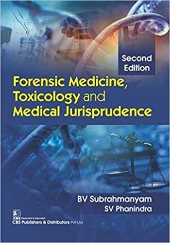 Forensic Medicine, Toxicology And Medical Jurisprudence 2nd Edition 2019 By Subrahmanyam B.V.