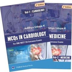 MCQs In Cardiology For DM/NEET SS Entrance Exams (2 Vols) 3rd Edition 2019 by Aditya Udupa K