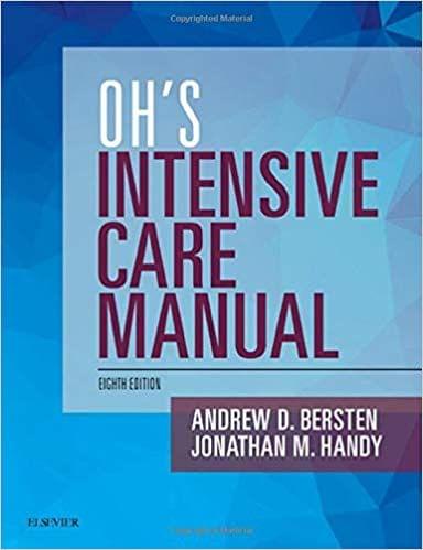 Oh's Intensive Care Manual 8th Edition 2018 By Andrew D Bersten