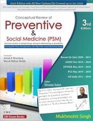Conceptual Review of Preventive & Social Medicine (PSM) 3rd edition 2020 by Mukhmohit Singh