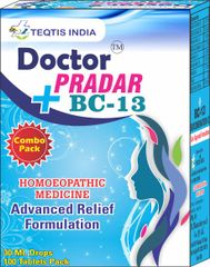 Doctor Pradar Drops + BC 13 Medicine For Likoria White Discharge leucorrhoea