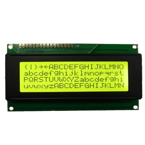 LCD 20X4 Alphanumeric Display with Green Backlight