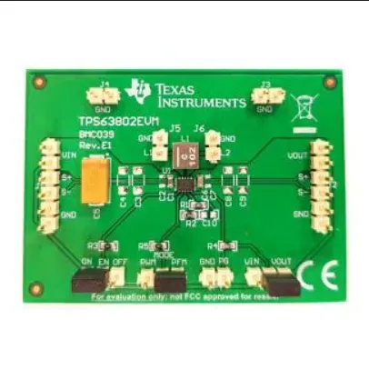 Power Management IC Development Tools TPS63802 high current; high efficiency buck boost converter evaluation module