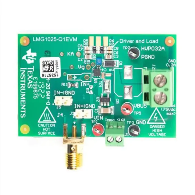 Power Management IC Development Tools LMG1025-Q1 GaN low-side driver and GaN FET LiDAR evaluation module