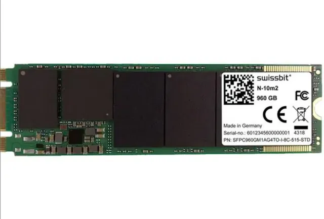 Solid State Drives - SSD Industrial M.2 PCIe SSD, N-10m2 (2280), 480 GB, 3D TLC Flash, 0C to +70C