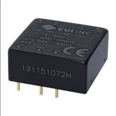 Isolated DC/DC Converters dc-dc isolated, 10 W, 18 75 Vdc input, 5/12 Vdc, 1000/417 mA, dual regulated output, DIP
