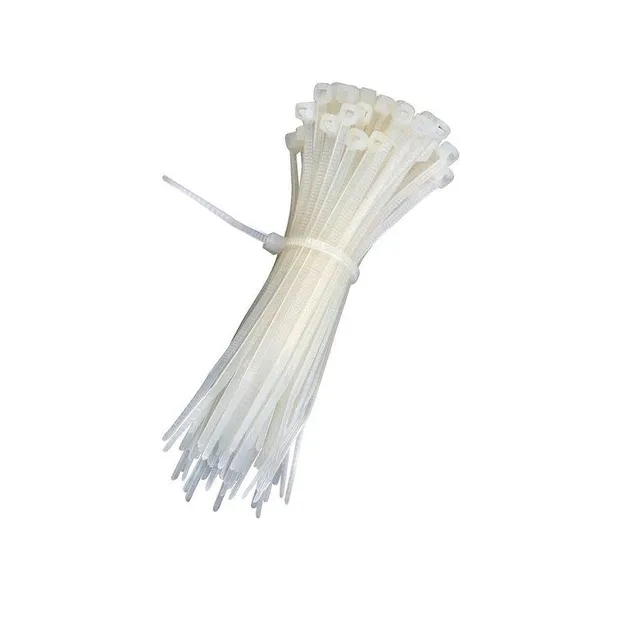 Nylon Cable Zip Ties 350 mm White-100Pcs.