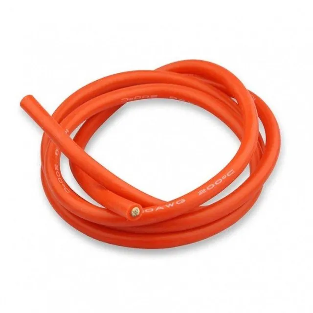 High Quality Ultra Flexible 10AWG Silicone Wire 1m (Red)
